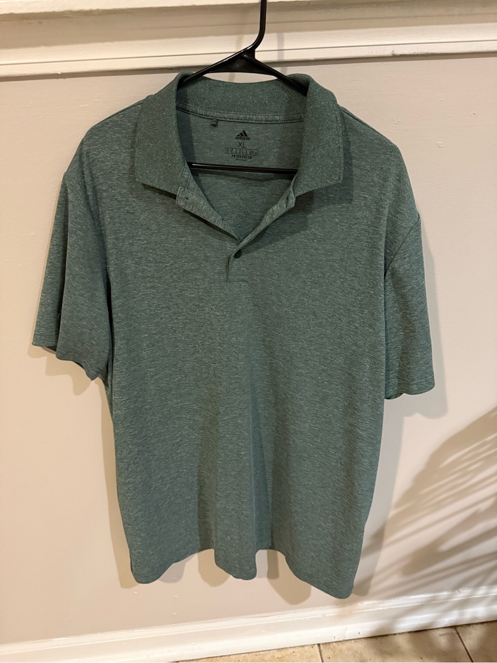 adidas Men's Teal Heather Polo Shirt